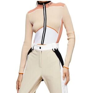 Topshop SNO Long Sleeve Knit Bodysuit (US 8-10)
